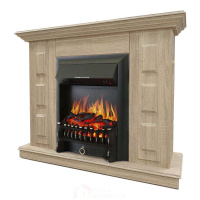 Каминокомплект Хорошие Камины Юпитер с очагом Royal Flame Fobos FX Black сосна