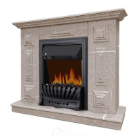 Каминокомплект Хорошие Камины Юпитер с очагом Royal Flame Aspen Black мрамор