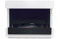 Каминокомплект Dimplex Cube - Белый с черным с очагом Cassette 400 LNH-INT (с дровами)
