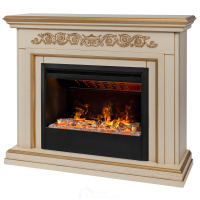 Электрокамин RealFlame Leticia 26 WT-619G с очагом 3D Helios 26 SBG