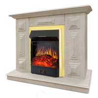 Каминокомплект Хорошие Камины Юпитер с очагом Royal Flame Majestic FX Brass цемент