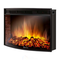 Каминокомплект Electrolux Forte 30S с очагом EFP/P-3320RLS камень бежевый, шпон темный дуб
