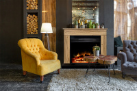 Каминокомплект Royal Flame Bergen с очагом Fobos FX Black дуб галифакс
