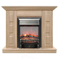 Каминокомплект Хорошие Камины Юпитер с очагом RealFlame Fobos Lux BL S сосна