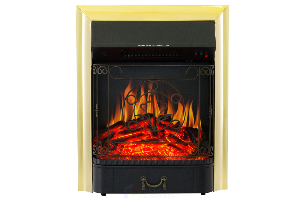 Каминокомплект Хорошие Камины Юпитер с очагом Royal Flame Majestic FX Brass сосна