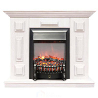 Каминокомплект Хорошие Камины Юпитер с очагом RealFlame Fobos Lux BL S белое дерево