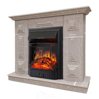 Каминокомплект Хорошие Камины Юпитер с очагом Royal Flame Majestic FX Black мрамор