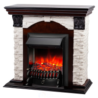 Электрокамин RealFlame Dublin Lux AO с очагом Fobos Lux Black