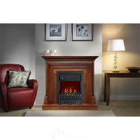 Каминокомплект Royal Flame Bradford - Белый с очагом Fobos FX M Brass