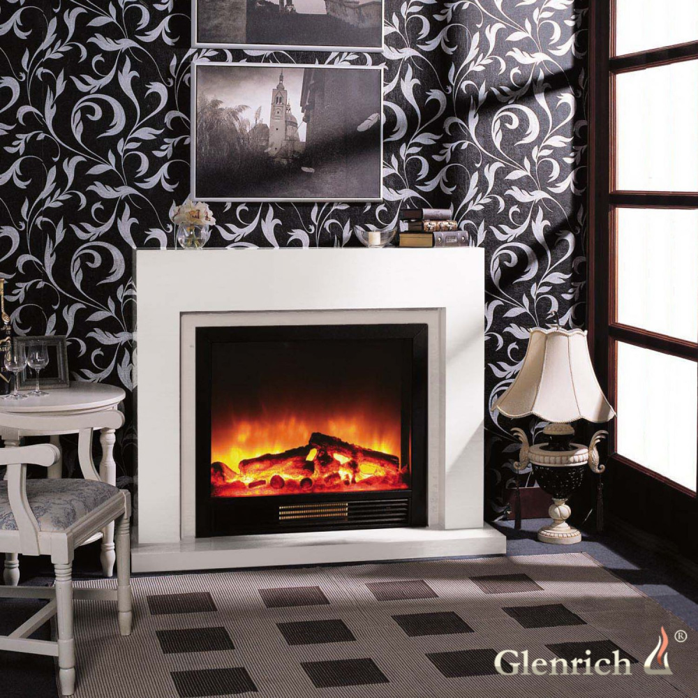 Каминокомплект Glenrich «Астория Deluxe 33» венге с очагом sharm 33 BR