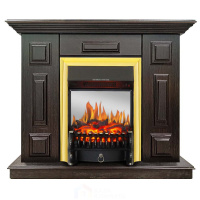 Каминокомплект Хорошие Камины Юпитер с очагом Royal Flame Fobos FX M Brass венге