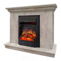 Каминокомплект Хорошие Камины Марс с очагом Royal Flame Majestic FX Black цемент