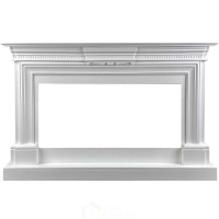 Каминокомплект Royal Flame Chelsea - Белый (Ширина 1350 мм) с очагом Vision 42 LOG LED