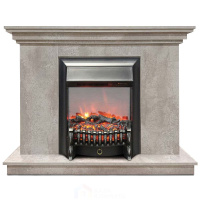 Каминокомплект Хорошие Камины Марс с очагом RealFlame Fobos Lux BL S цемент