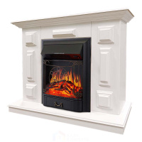 Каминокомплект Хорошие Камины Юпитер с очагом Royal Flame Majestic FX Black белый
