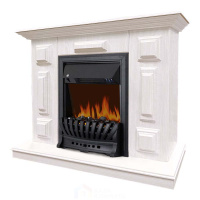 Каминокомплект Хорошие Камины Юпитер с очагом Royal Flame Aspen Black белое дерево