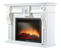Каминокомплект Electrolux Vittoriano 26/30 с очагом EFP/P-2620RLS белый
