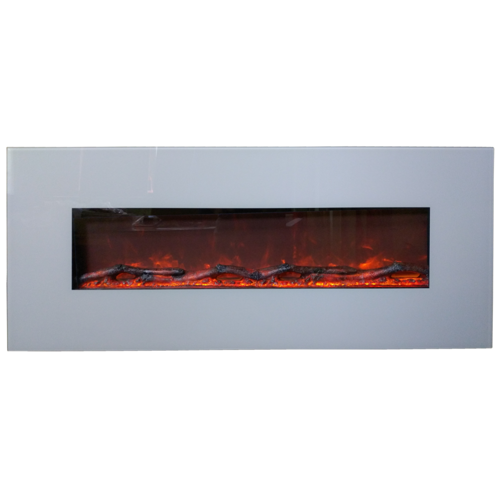 Каминокомплект Glenrich Genius 100 белое стекло