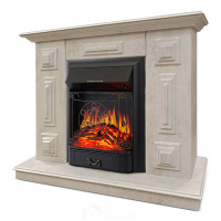 Каминокомплект Хорошие Камины Юпитер с очагом Royal Flame Majestic FX Black цемент