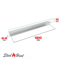 Топливный блок SteelHeat LINE GLASS 1200