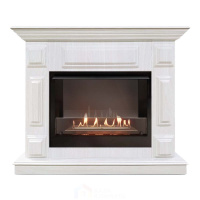Каминокомплект Хорошие Камины Юпитер с очагом Firelight BFP/P-2520 белое дерево