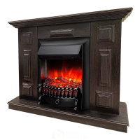 Каминокомплект Хорошие Камины Юпитер с очагом RealFlame Fobos Lux Black венге