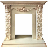Каминокомплект Royal Flame Adriana - Cлоновая кость с очагом Majestic FX Brass