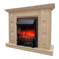 Каминокомплект Хорошие Камины Юпитер с очагом RealFlame Fobos Lux Black сосна
