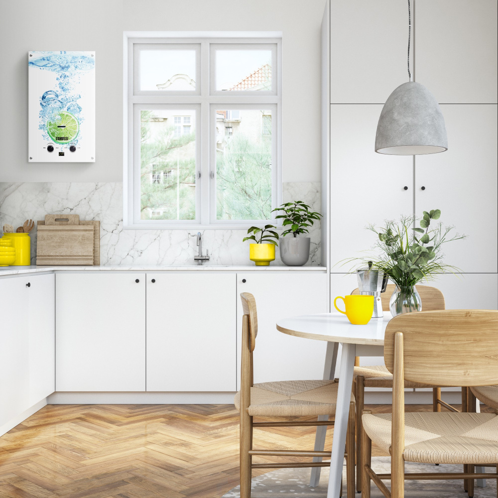 Газовая колонка Zanussi GWH 10 Fonte Glass Lime