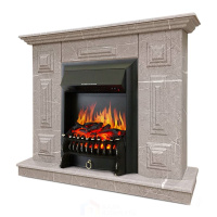 Каминокомплект Хорошие Камины Юпитер с очагом Royal Flame Fobos FX Black мрамор