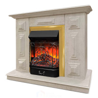 Каминокомплект Хорошие Камины Юпитер с очагом RealFlame Majestic Lux BR S цемент