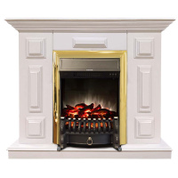 Каминокомплект Хорошие Камины Юпитер с очагом RealFlame Fobos Lux BR S белый