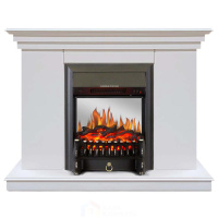 Каминокомплект Хорошие Камины Марс с очагом Royal Flame Fobos FX M Black белый