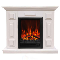 Каминокомплект Хорошие Камины Юпитер с очагом RealFlame Eugene белый