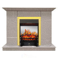 Каминокомплект Хорошие Камины Марс с очагом Royal Flame Fobos FX M Brass мрамор