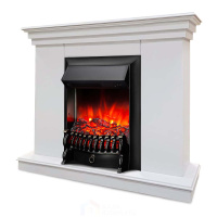 Каминокомплект Хорошие Камины Марс с очагом RealFlame Fobos Lux Black белый