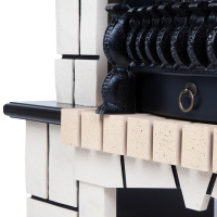 Электрокамин RealFlame Stone Corner STD AO с очагом Majestic Lux Black