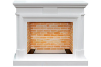 Каминокомплект Dimplex Coventry - Белый / Кирпич с очагом Cassette 600 NH