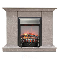 Каминокомплект Хорошие Камины Марс с очагом RealFlame Fobos Lux BL S мрамор