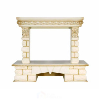 Каминокомплект Royal Flame Pierre Luxe LORD - Слоновая кость / Белый с очагом Jupiter FX New