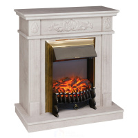 Электрокамин RealFlame  Adelaida WT с очагом Fobos Lux Brass