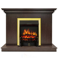 Каминокомплект Хорошие Камины Марс с очагом Royal Flame Fobos FX Brass венге