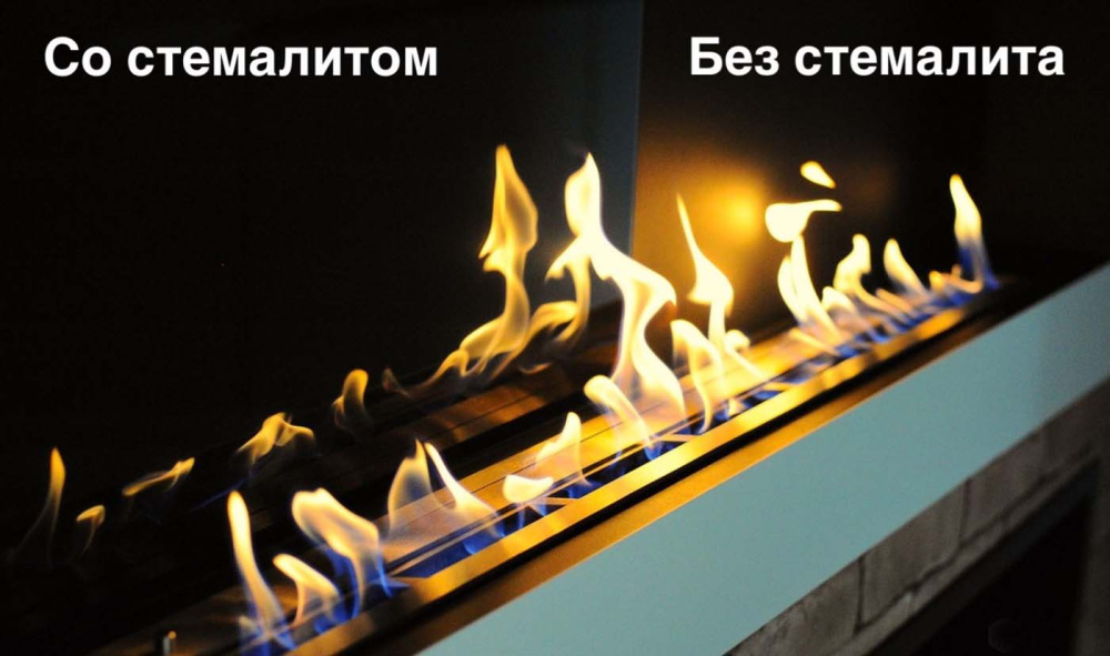 Биокамин Zefire Sirius 900 со стемалитом латунный