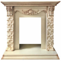 Каминокомплект Royal Flame Adriana - Cлоновая кость с очагом Fobos FX Brass