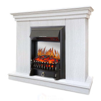 Каминокомплект Хорошие Камины Марс с очагом Royal Flame Fobos FX M Black белое дерево