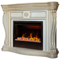 Электрокамин RealFlame  Barcelona 33 WT с очагом 3D Helios 26 SBG