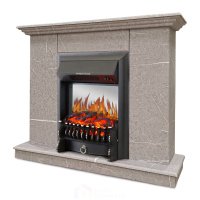 Каминокомплект Хорошие Камины Марс с очагом Royal Flame Fobos FX M Black мрамор
