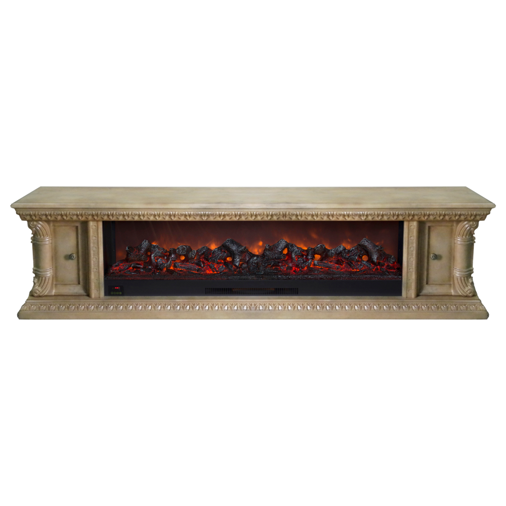Каминокомплект Glenrich «Георгия DeLuxe» мрамор крем