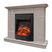 Каминокомплект Хорошие Камины Марс с очагом Royal Flame Majestic FX Black мрамор