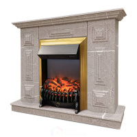 Каминокомплект Хорошие Камины Юпитер с очагом RealFlame Fobos Lux BR S мрамор